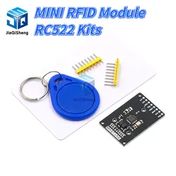 MINI RFID module RC522 Kits S50 13.56 Mhz 6cm With Tags SPI Write & Read for arduino  2560