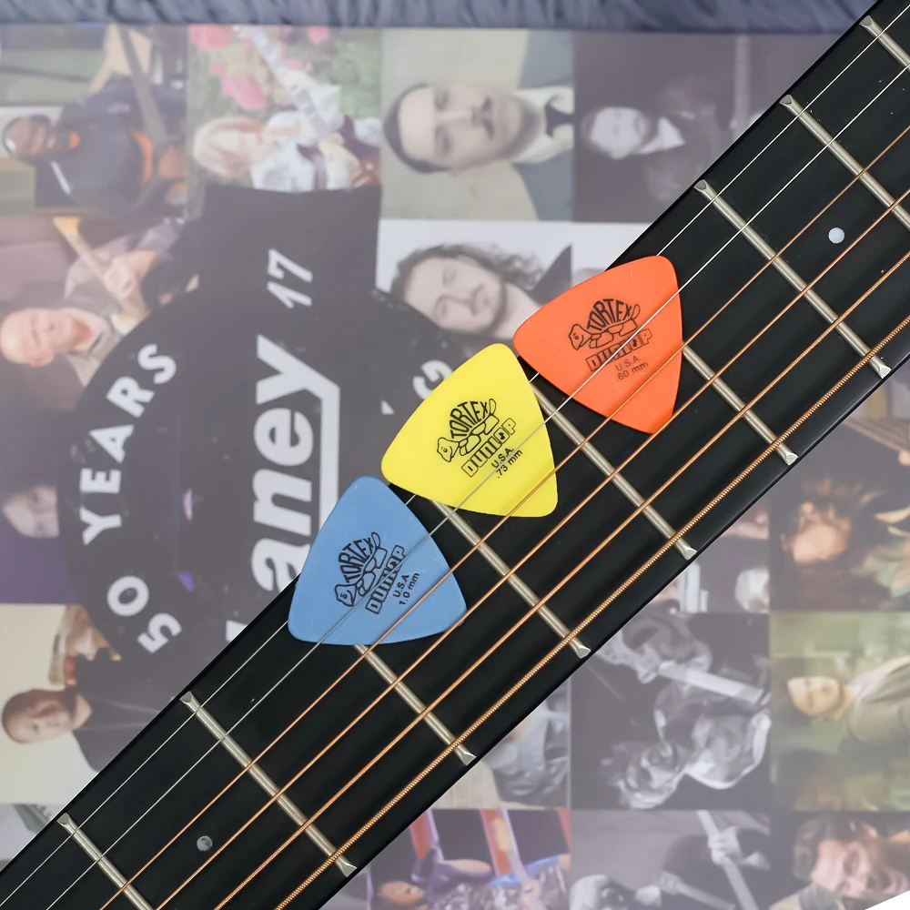 Dunlop Plectres de guitare Tortex triangulaire Mediator 431R 0.5/0.6/0.73/0.88/1.0/1.14mm Accessoires de guitare