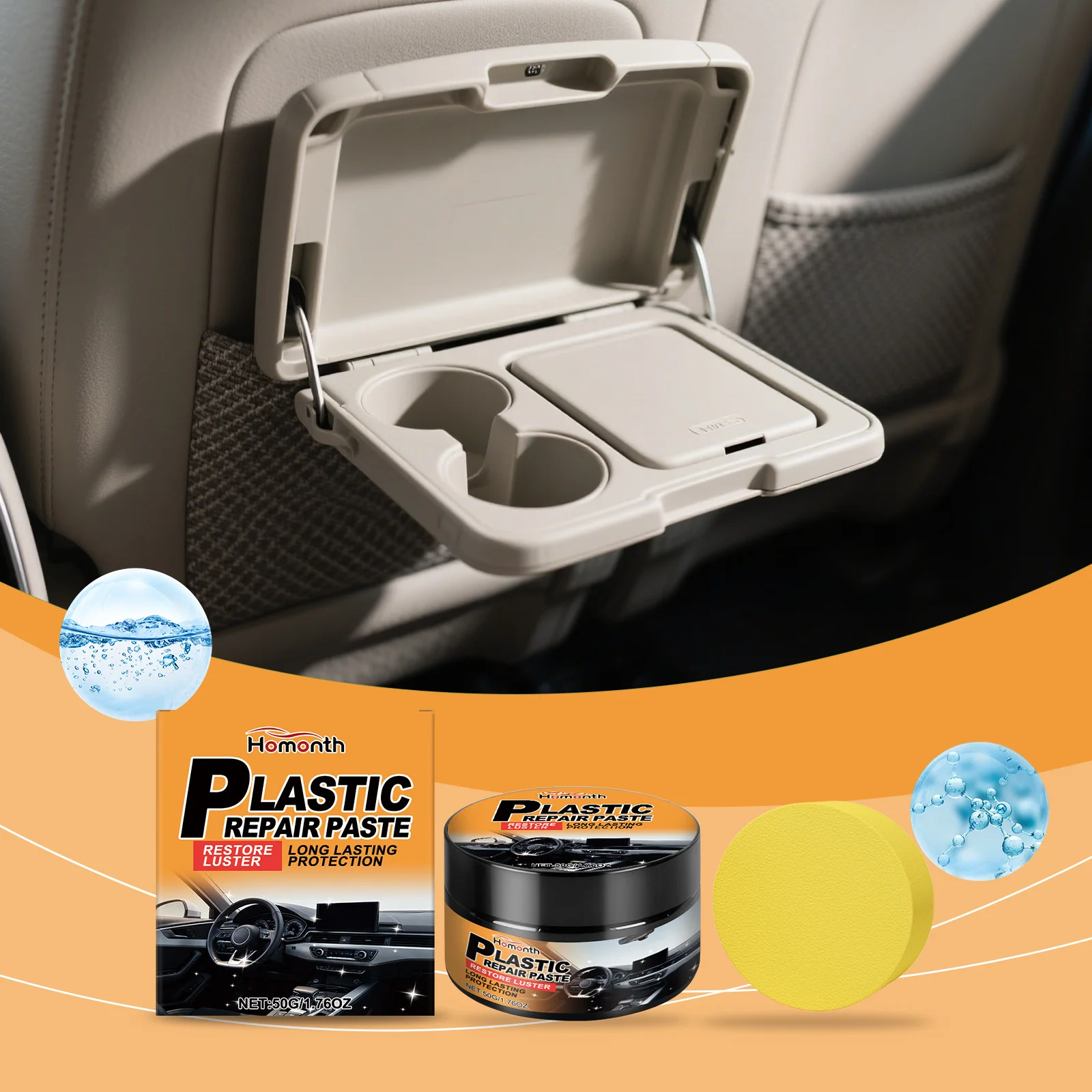 

Plastic Refurbishment Care Cream Effectively Cleaning Stain Prevent Fading Cracking Maintenance Automotive Interior Repair Paste