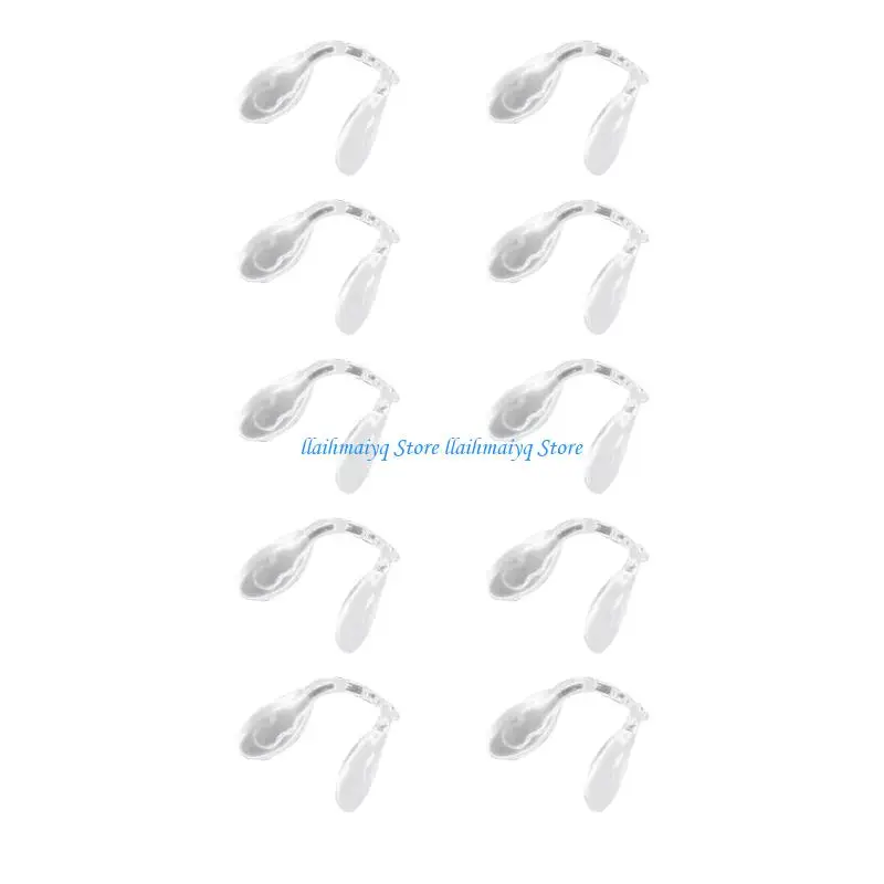 573B Comfort Silicone Nose Pad for Sports Work Study Glasses 10 Pieces Multiple Type
