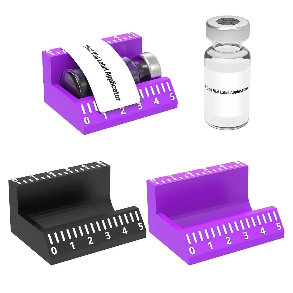 3ml/10ml Vial Label Applicator Easy Alignment Precise Application Sticker Alignment Tool Reusable Time-Saving Labeling Tools