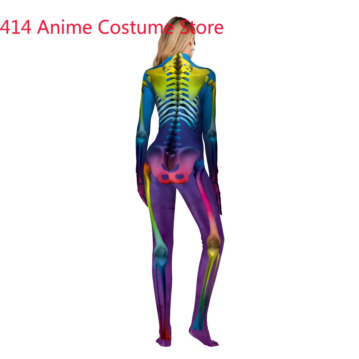 Halloween Costume for Women Jumpsuit Skull Zombie Death Skeleton Cosplay Carnival Party Day of The Dead Scary Costumes C69C68