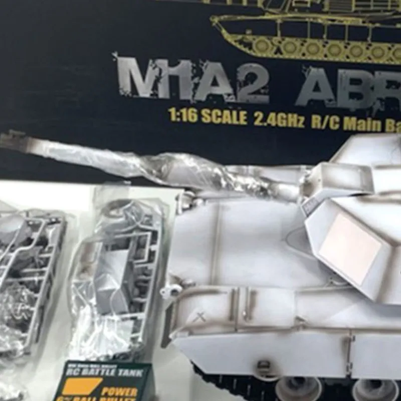 Plastic 1:16 RC Tank Henglong TK7.0 Moederbord M1A2 Abrams 3918 Radio Control Rupswagens Vat Terugslag BB IR Stalen Versnellingsbak