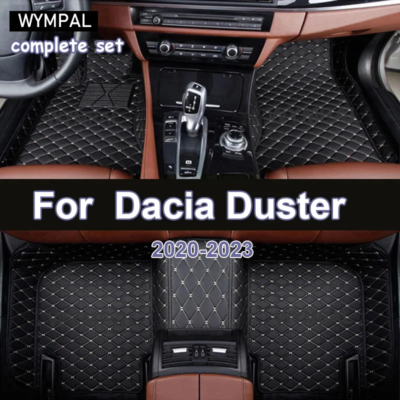 

Кожаные автомобильные коврики на заказ для Dacia Duster 2010 2011 2012 2013 2014 2015 2017, коврики, коврики, подкладки для ног, аксессуары
