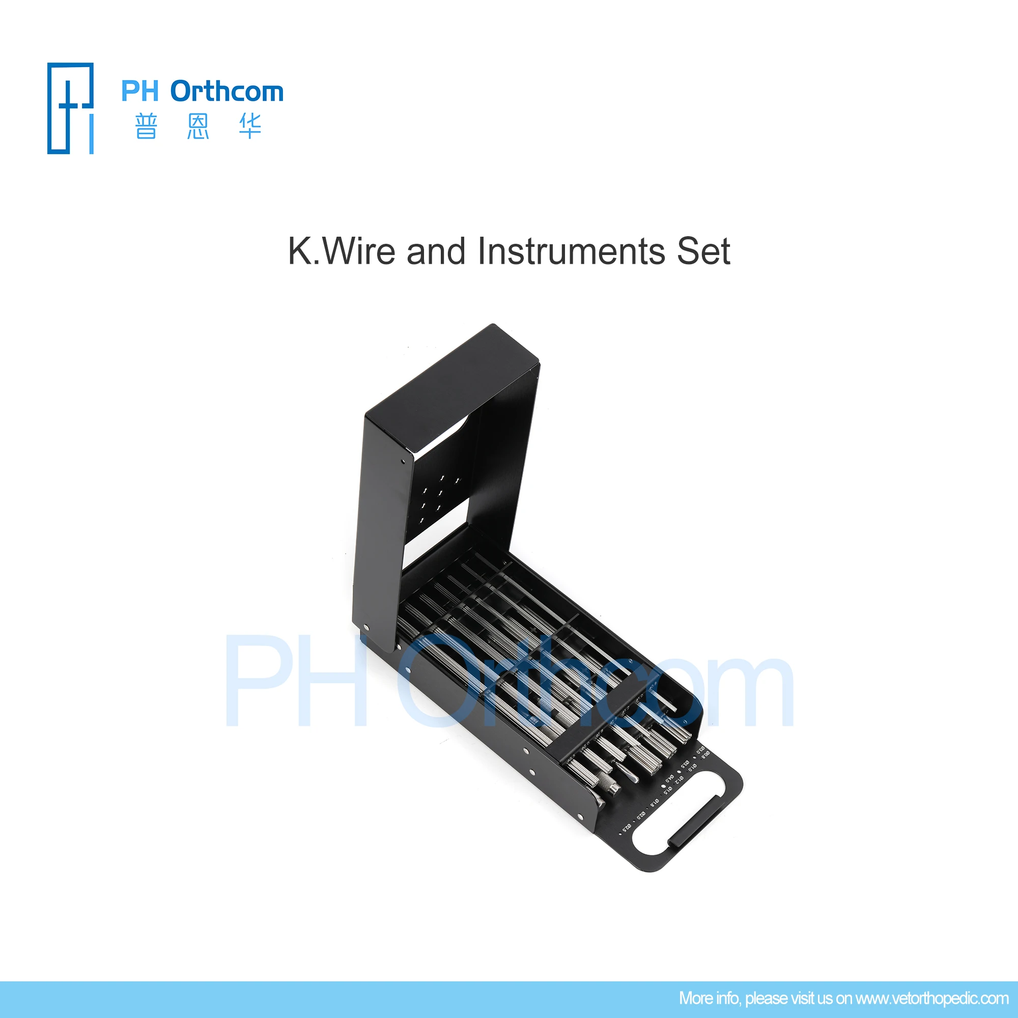 

PH Orthcom K.Wire Container Kirschner Pin Cases Veterinary Instrument Veterinaria Mascotas Orthopedics Instruments Equipments