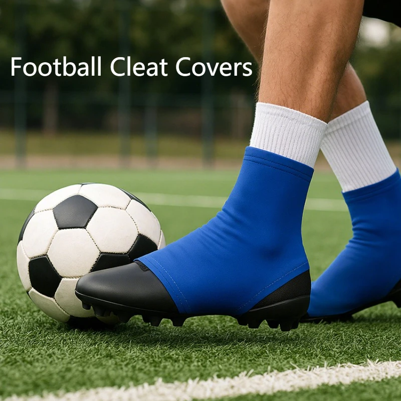 1 par de fundas para tacos de fútbol, ​​calcetines deportivos, antideslizantes, antidesprendibles, elásticas, transpirables, para béisbol, softbol, ​​fútbol