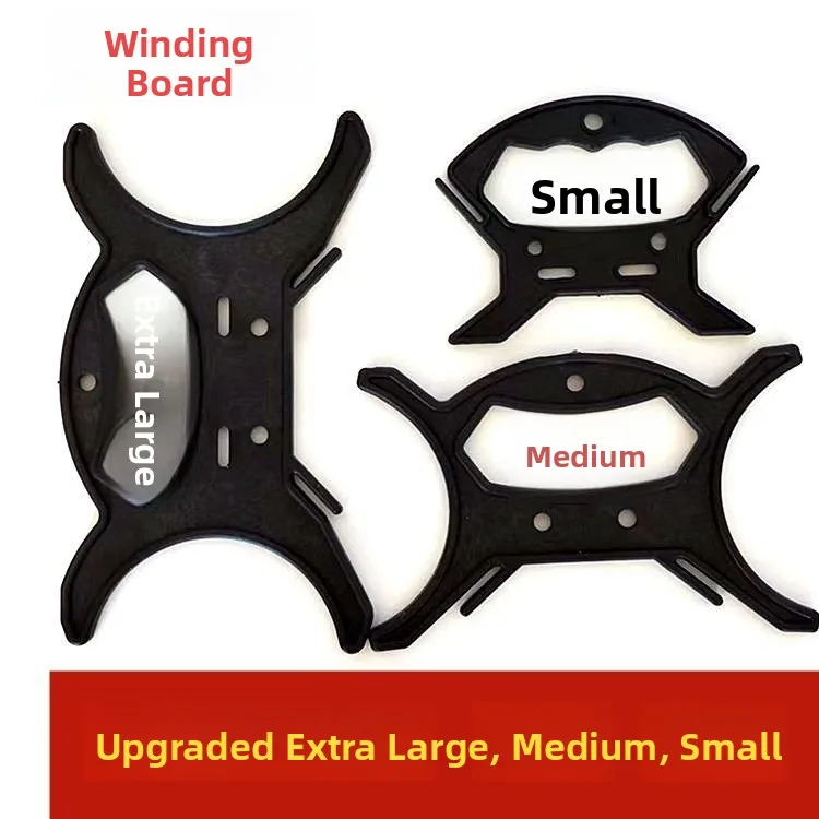 Fishing Line Winder Handle Drop Rope Water Drawing Rope Various Rope Winding Board Fishing Gear Tackle Storage Organizer