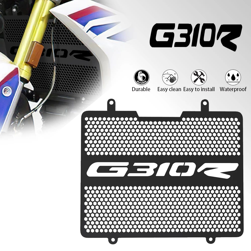 

2022 Motorcycle Aluminum Radiator Grille Cover Guard Protection FOR BMW G310R G 310 R G-310R G310-R 2016-2023 2021 Accessories