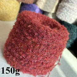 150g Alpaca Loop Yarn, Soft Large Ear Knitting Yarn, DIY Hand Woven Sweater Scarf Doll Crochet Thread, Large Roll Gift Wool Yarn