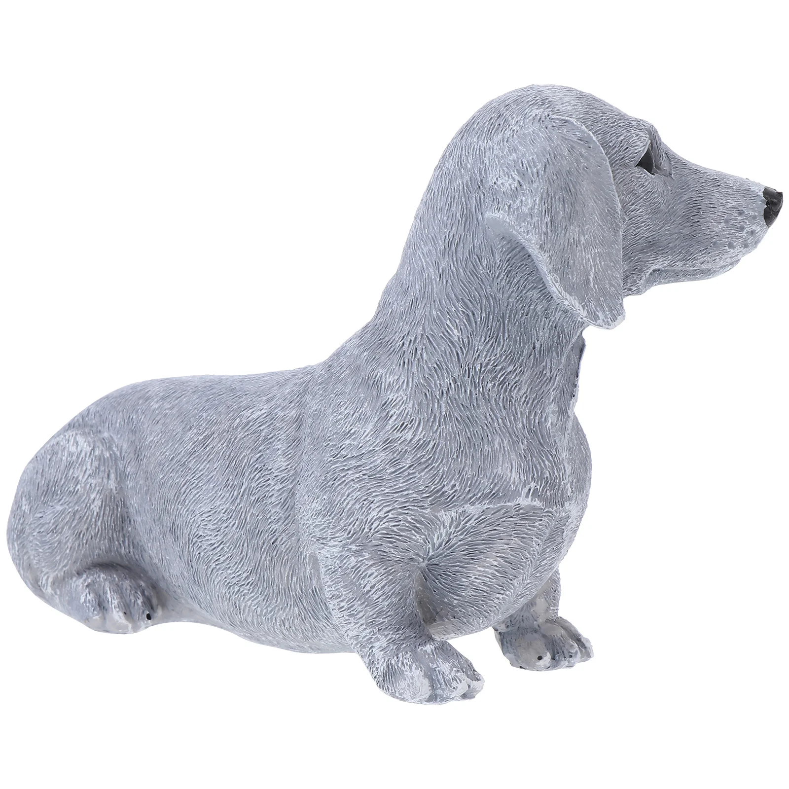 

Resin Animal Sculpture Realistic Dog Figure Garden Scene Decor Yard Balcony Landscape Ornament Compact Space Saving Design