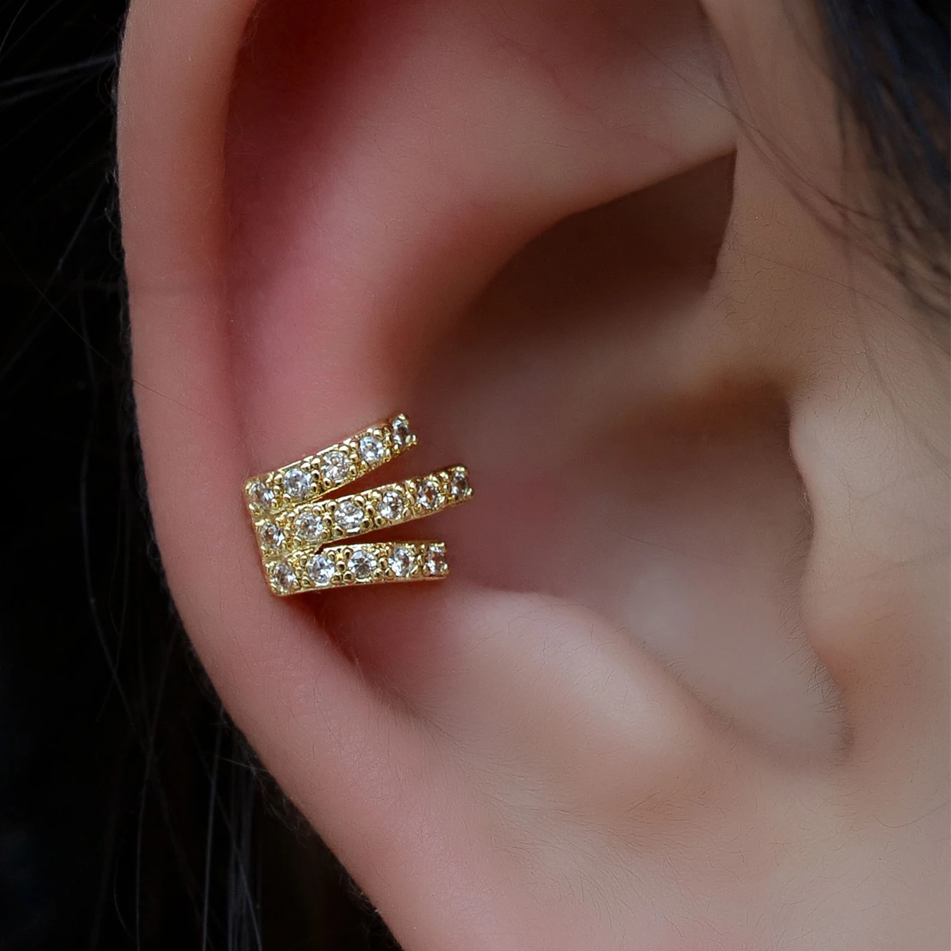 1 Stück Edelstahl-Knorpelstecker-Ohrringe, hypoallergen, zierlicher flacher Helix-Tragus-Piercing-Schmuck für Damen – Detail 20