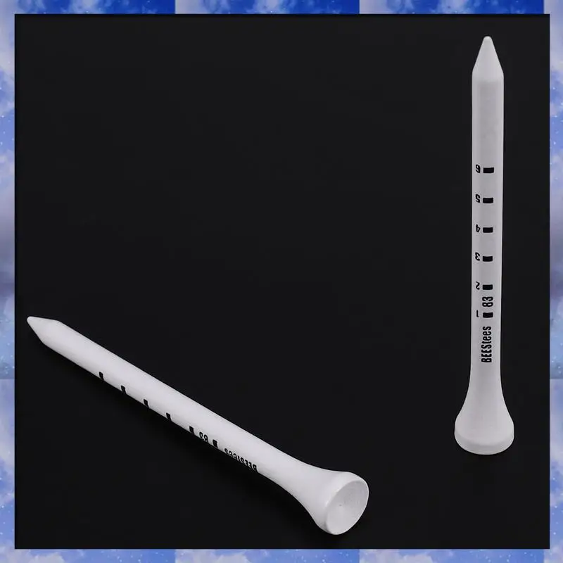 A35F New 50Pcs Professional Golf 83Mm White Golf Wood Tees Accessories Golf Training Aids