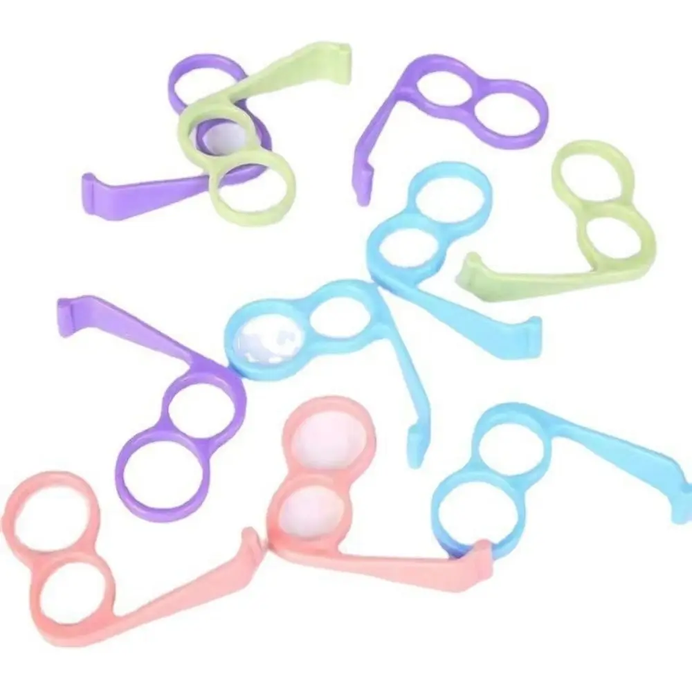 5Pcs/Set Plastic Mobile Phone Grip Random Color Universal Finger Ring Holder Non-slip for iPhone/ Xiaomi /Samsung