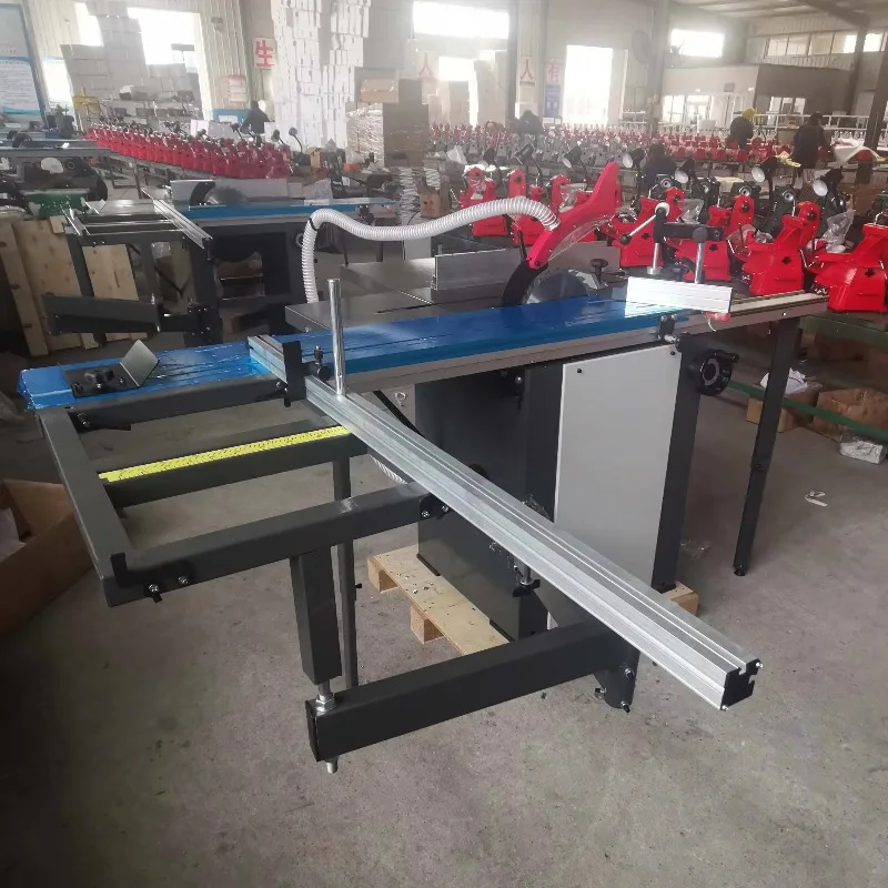 Mini sierra Circular de mesa deslizante multifunción para corte de madera de doble hoja de precisión automática