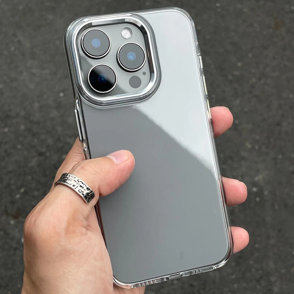 

Luxury Transparent Soft Silicone Case For iPhone 17 16 15 14 13 12 11 Pro Max Air Shockproof Full Clear Back Cover Fundas Coque