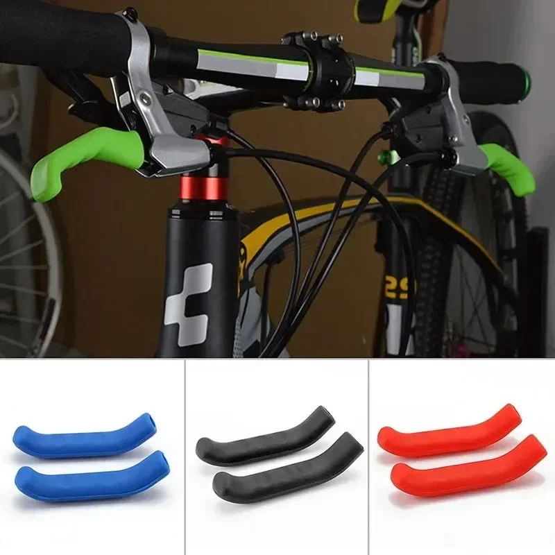 1Pair Bicycle Brake Handle Cover Non-slip Silicone Cover MTB Bike Brake Lever Protector Covers Removable Bike Fixed Gear Sleeves