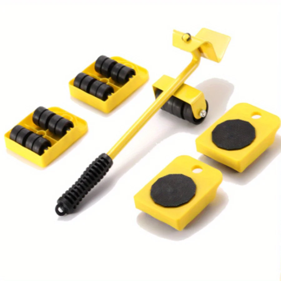 5-piece Set, Furniture Lift, Furniture Moving Roller Tool, 360 Degree Rotatable Pad To Easily Rearrange Your Living Space