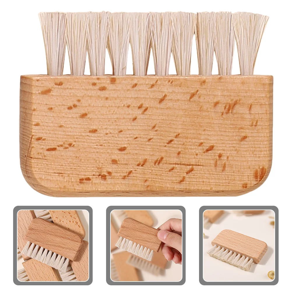 

3pcs Boar Hair Nail Brush Portable Fingernail Cleaning Tool For Under Nails Scrub Manicure Dead Skin Removal Travel Essential
