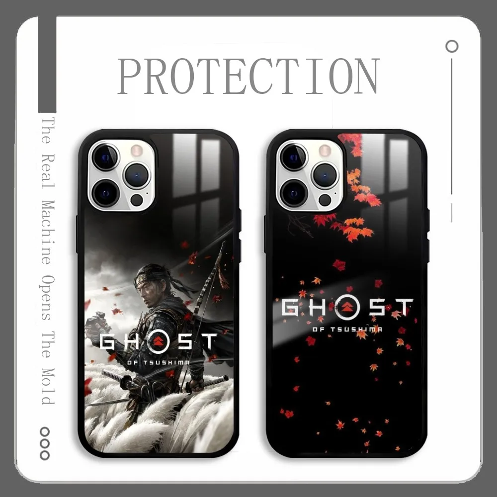 G-Ghost Of T-Tsushima Game Phone Case For IPhone 16 15 14 13 12 11 Pro Xs Max Mini Plus Celulares Hard Funda