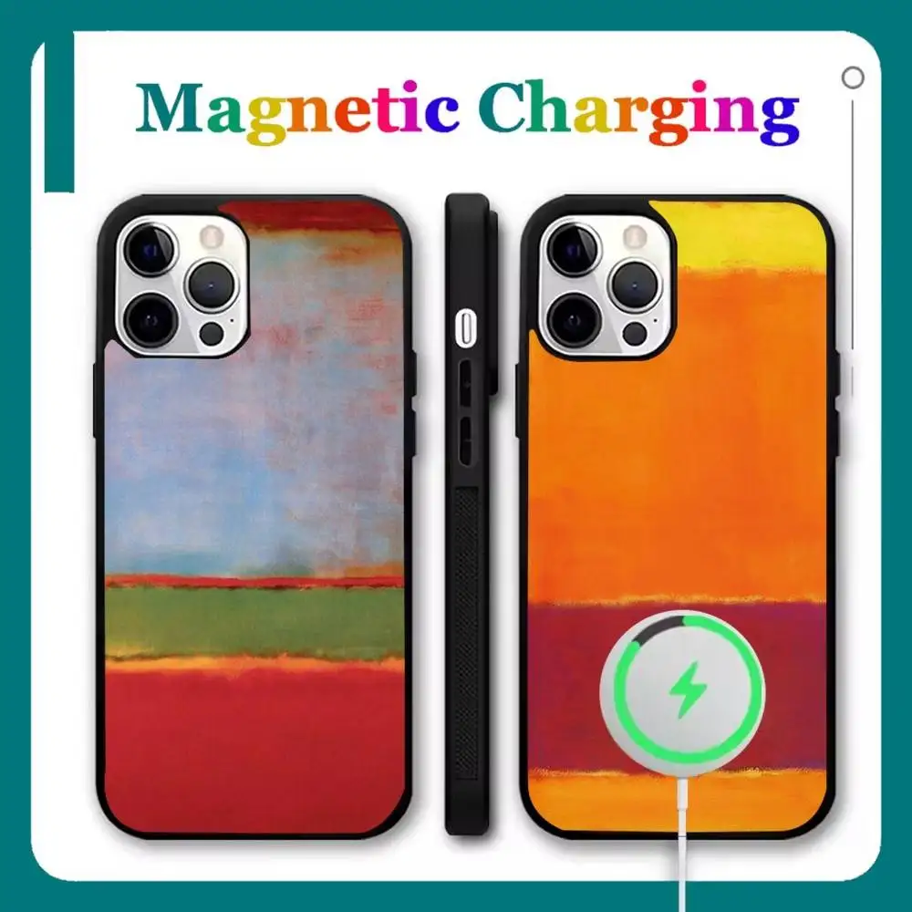 

Mark Rothko Art Phone Case For iPhone 17,16,15,14,13,12,11,Pro,Max,Plus,Mini,Air,SE New Magsafe Magnetic Wireless Charging