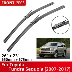 Front Wiper Blades For Toyota Tundra Sequoia 2007-2017 Windshield Windscreen Window 26