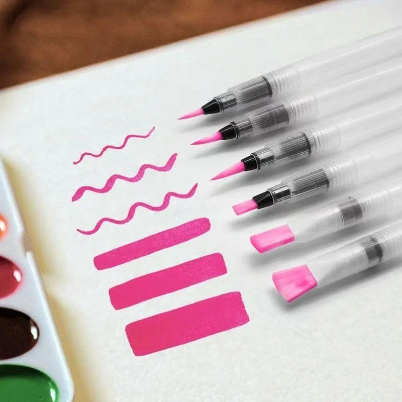 3Size Refillable Water Color Brush Pen Set Multi Purpose Artist Grade Watercolor Brushes for DIY Painting  LetteringLine Drawing