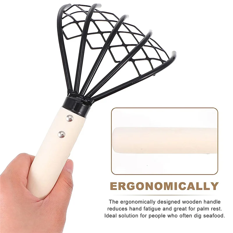 ABKJ-Five-Claw Rake Scarifying Tool Seafood Shell Rake