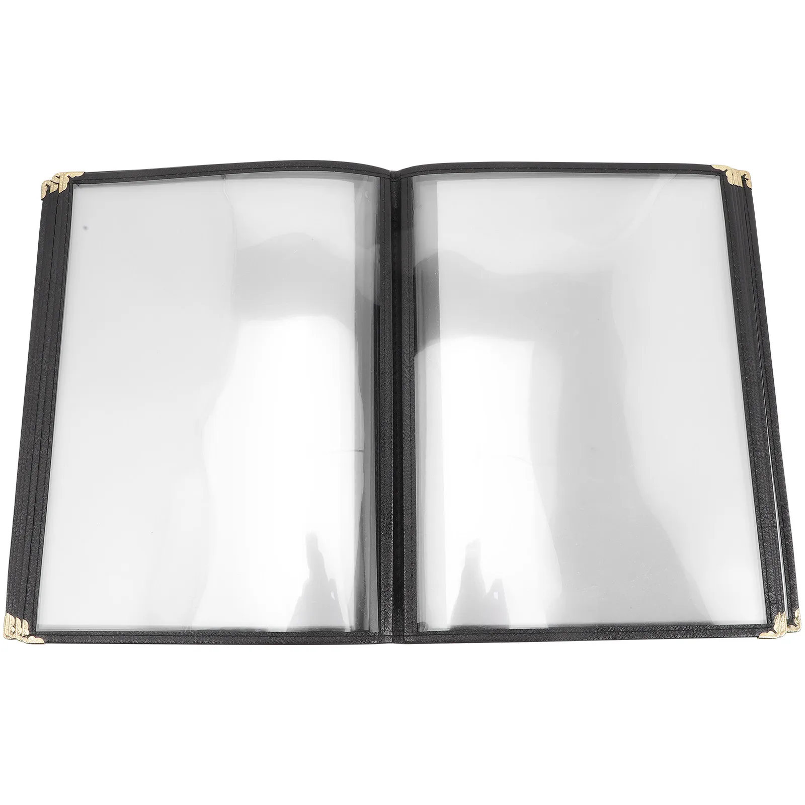 pvc-menu-cover-fold-style-transparent-restaurant-price-list-paper-insert-stain-resistant-menu-protector-for-hotel-cafe-bar