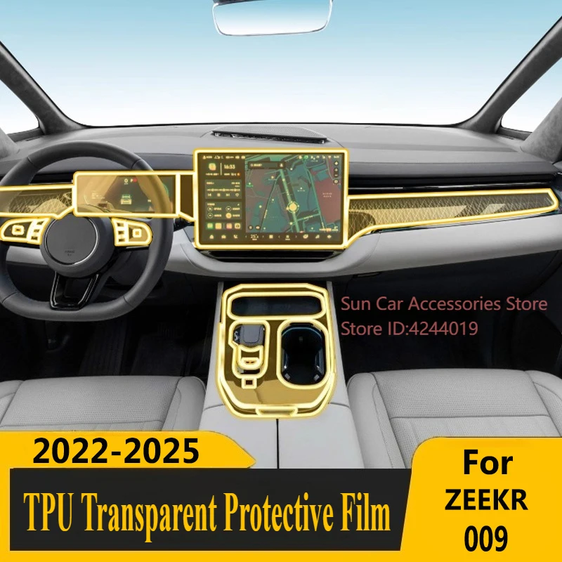 

Для ZEEKR 009 2022-2025 специальный экран с центральным управлением, внутренняя наклейка, защитная пленка из ТПУ, модифицированные аксессуары для салона автомобиля