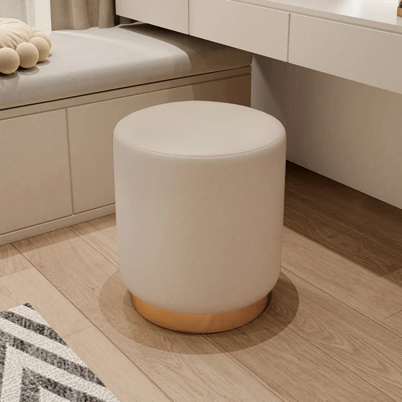 Elegant Nordic Makeup Stool Durable Light Luxury Portable Chair Modern Minimalist Household Vanity Seating Bedroom Furniture