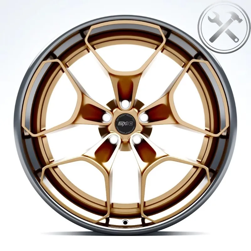 

Two-piece Super Concave Design Forged Aluminum Alloy Car Wheels Custom PCD ET Color Center Hole Racing Auto Refit Rims