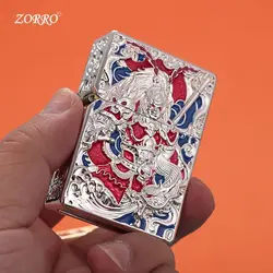 ZORRO Classic Kerosene Windproof Lighter Metal Heavy Armor King Cobra Lighter Smoking Accessories Men's Treasure Treasure G