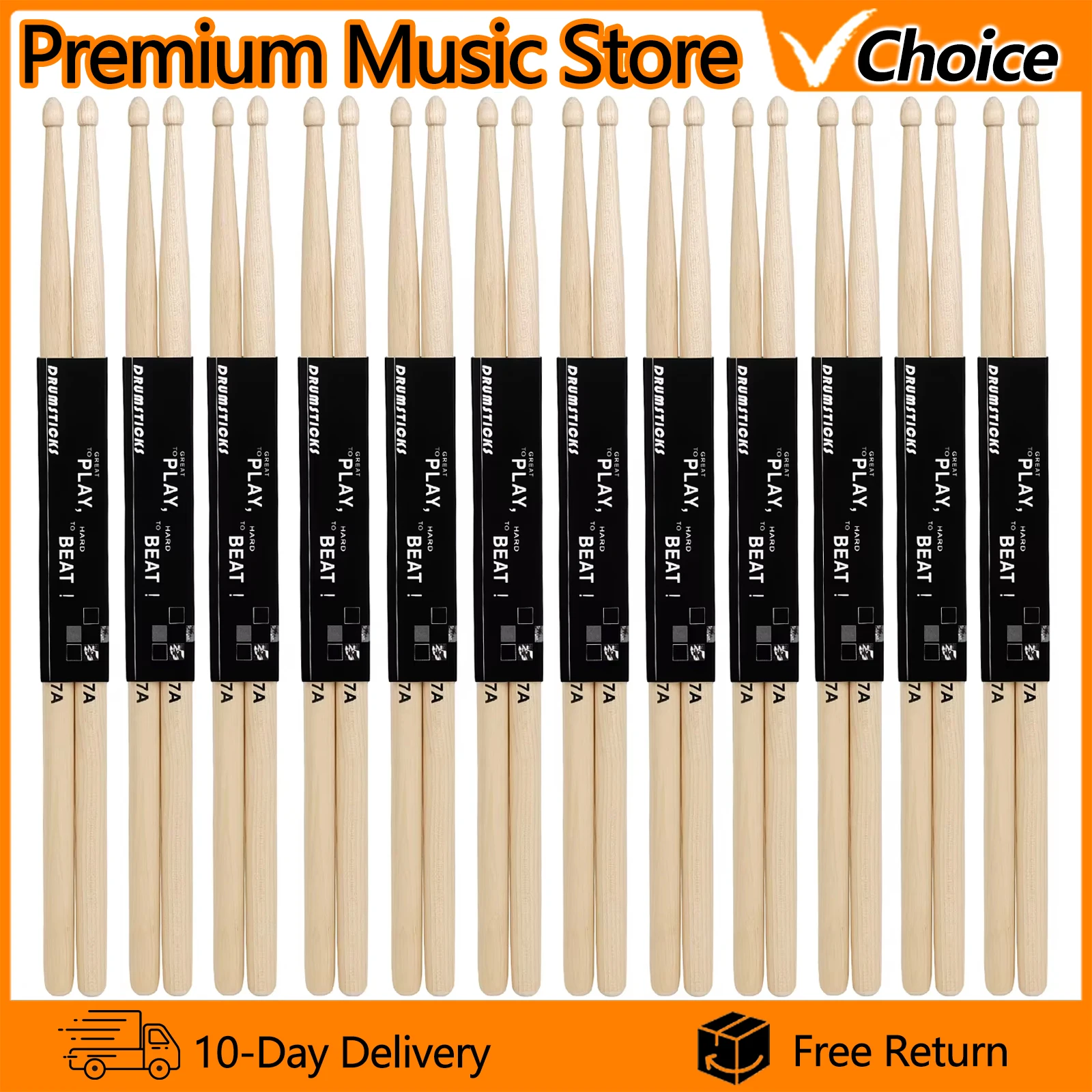 IRIN 3/12 Pairs Maple Drumsticks 5A/7A Professional Wooden Drum Sticks Drum Mallets Percussion Musical Instrument Accessories