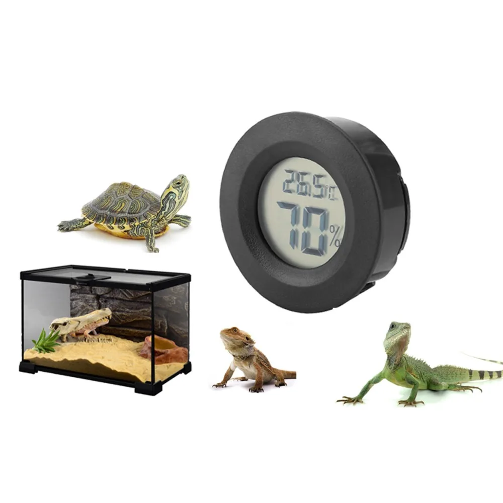 Mini Round Shape LCD Humidity Meter LCD Display Circular Embedded Electronic Thermometer Small Electronic Digital Readout