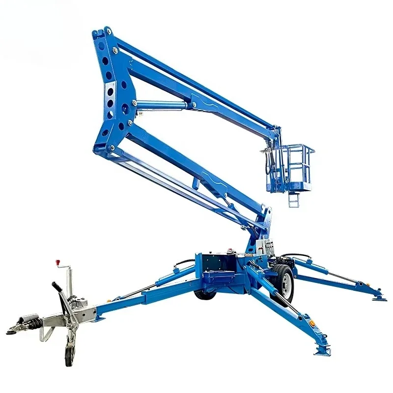 

22 Meters 200kg Concrete Vehicle Mounted Scissors Towable Spider Trailer Boom Lift