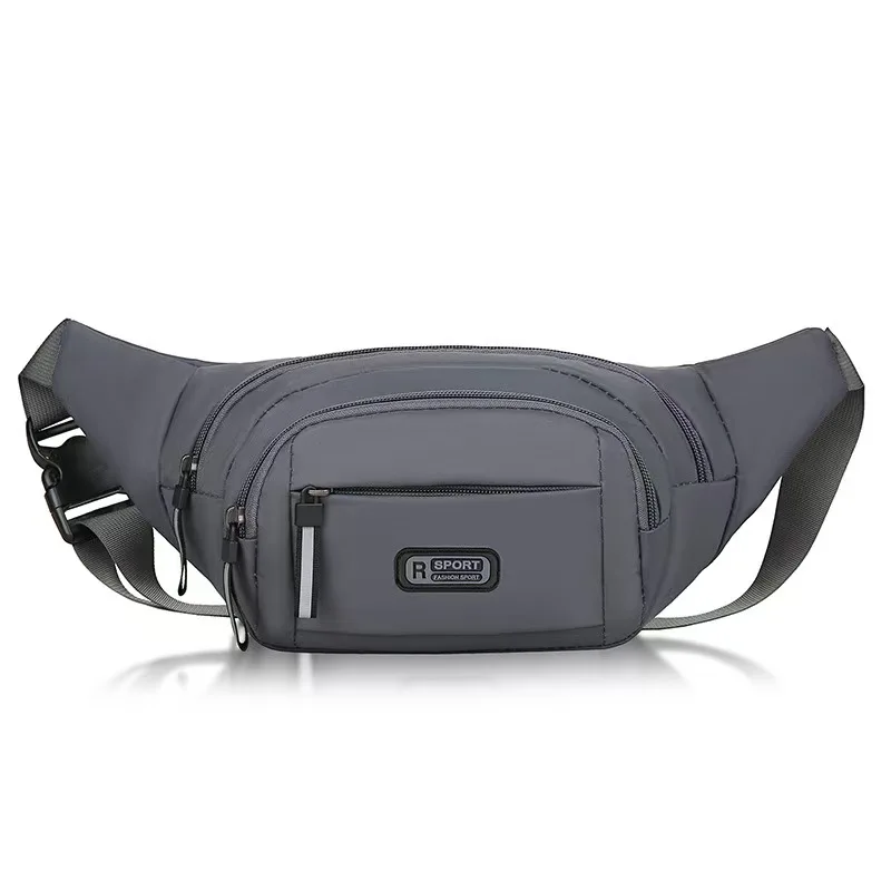 

Bauchtasche, Umhängetasche, Gürteltasche: Bauchtasche für Damen und Herren, mit 3 Reißverschlusstaschen, verstellbarem Riemen, H