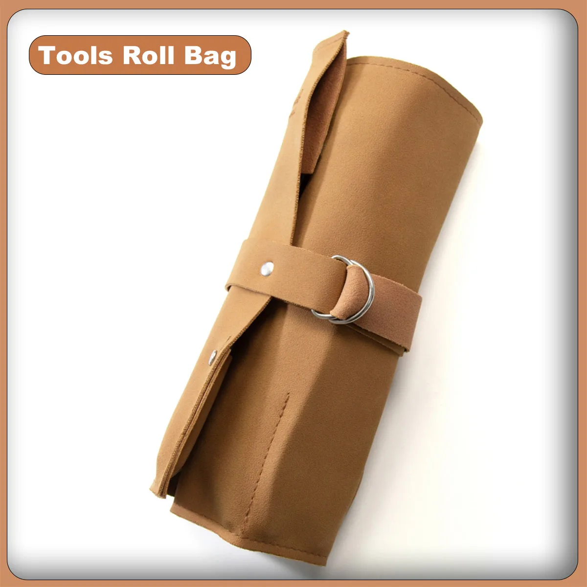 Bolsa enrollable para herramientas de bonsái TianBonsai de cuero ecológico para guardar 7 piezas de herramientas de bonsái
