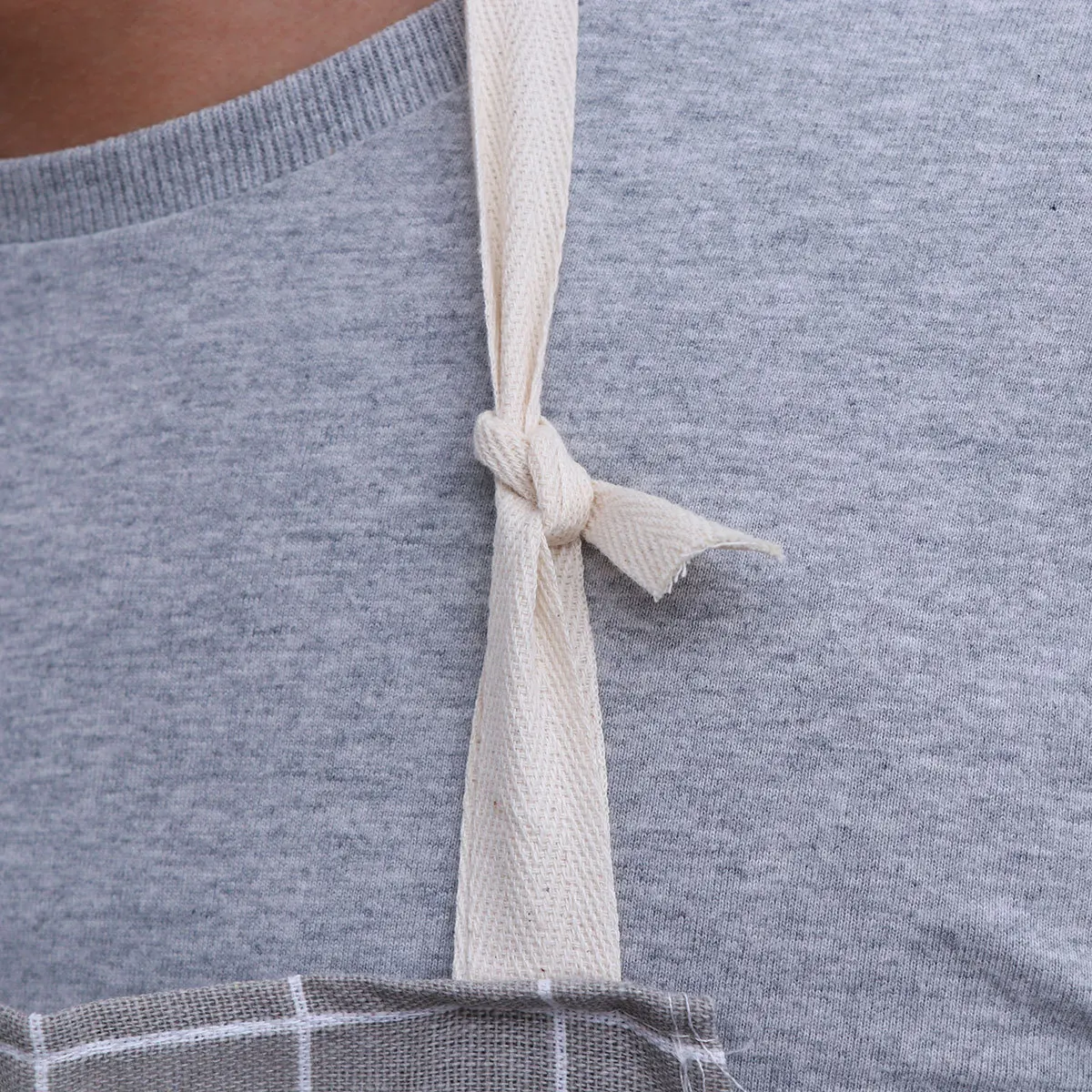 

Apron For Home Unisex Aprons Plaid Kitchen Cooking Workwear For Men Women Grey Aprons Apron Workshop Uniform
