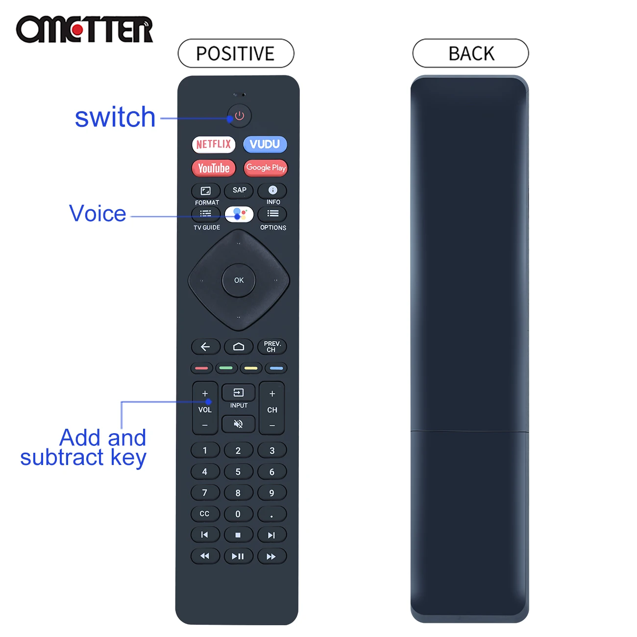 New RF402A-V14 Original Voice Remote Control for Philips Android Smart TV 43PFL5704/F7 50PFL5604/F7 65PFL5604/F7 75PFL5704/F7