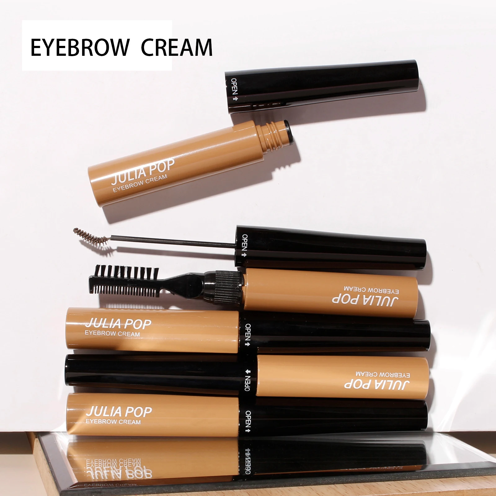 Light and Handy Natural Eyebrow Cream Dyed Eyebrow Cream Make Up Brushes For Women Eyebrow Gel Waterproof Sweatproof