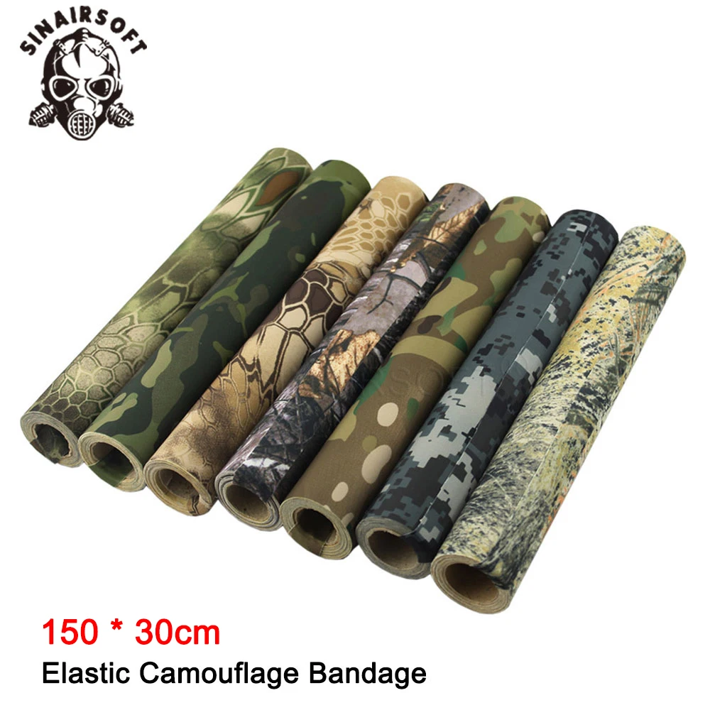 

Tactical Gunskin Gear Skin Waterproof Super Elastic Self Adhesive Tape Vinyl Wrap Multifunctional Sniper Camouflage Hunting Belt