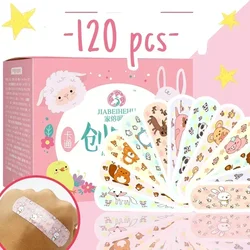 10/120pcs Cartoon Wound Plaster Waterproof for Kids First Aid Baby Bandages Children Cute Patches Kawaii Bandaids Band Aid