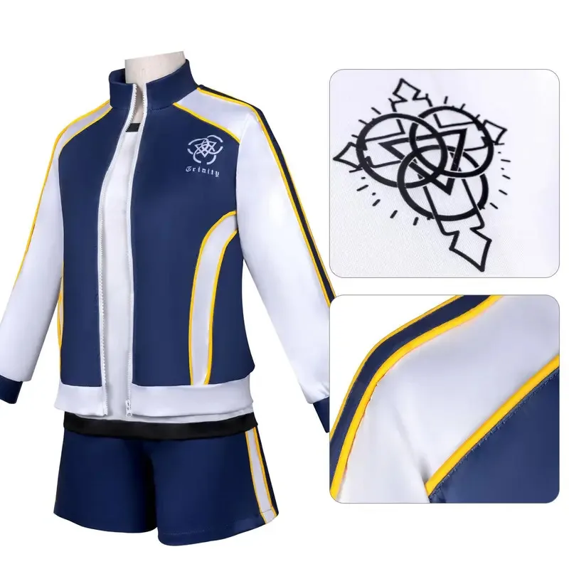

2025 aaa BlueArchive Cosplay MomoTalk Physical Education Outfit Anime Character Same Version Clothing Sportswear Long Sleeve Jac