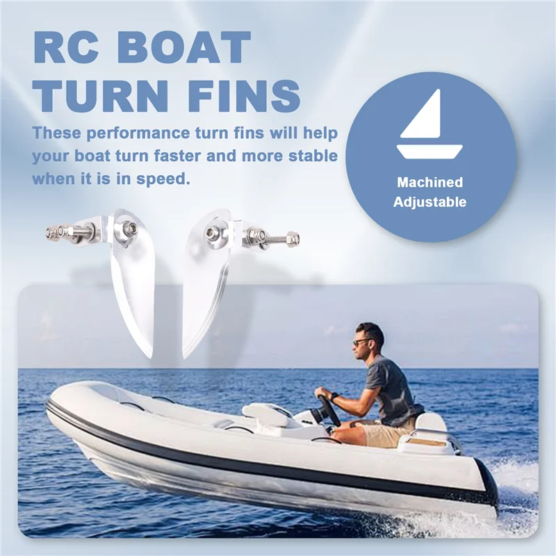 Płetwy skrętne do modelu łodzi ABJL-Rc, regulowane aluminiowe ostrza wodne do Feilun Ft012, tuning