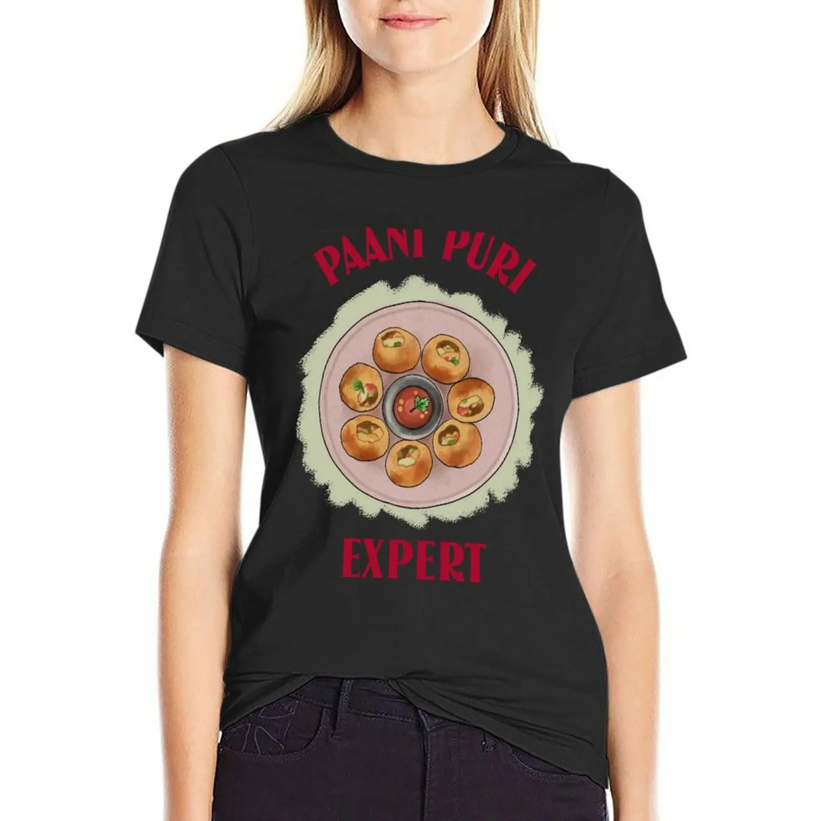 Pani Puri Expert South Asian Design of Pani Puri T-Shirt oversized cute clothes cat shirts for Women