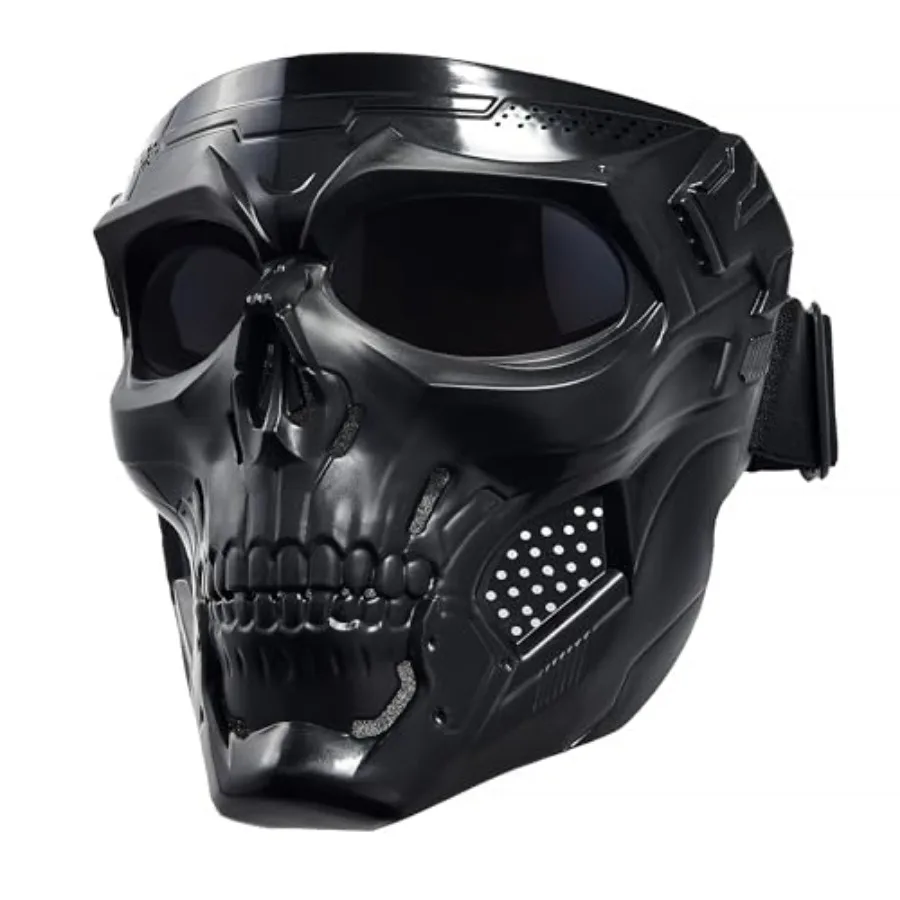 

Motorcycle Face Mask Full Face, Dirt Bike Goggles Motocross, ATV, Offroad, Riding Racing Goggles for Men Women