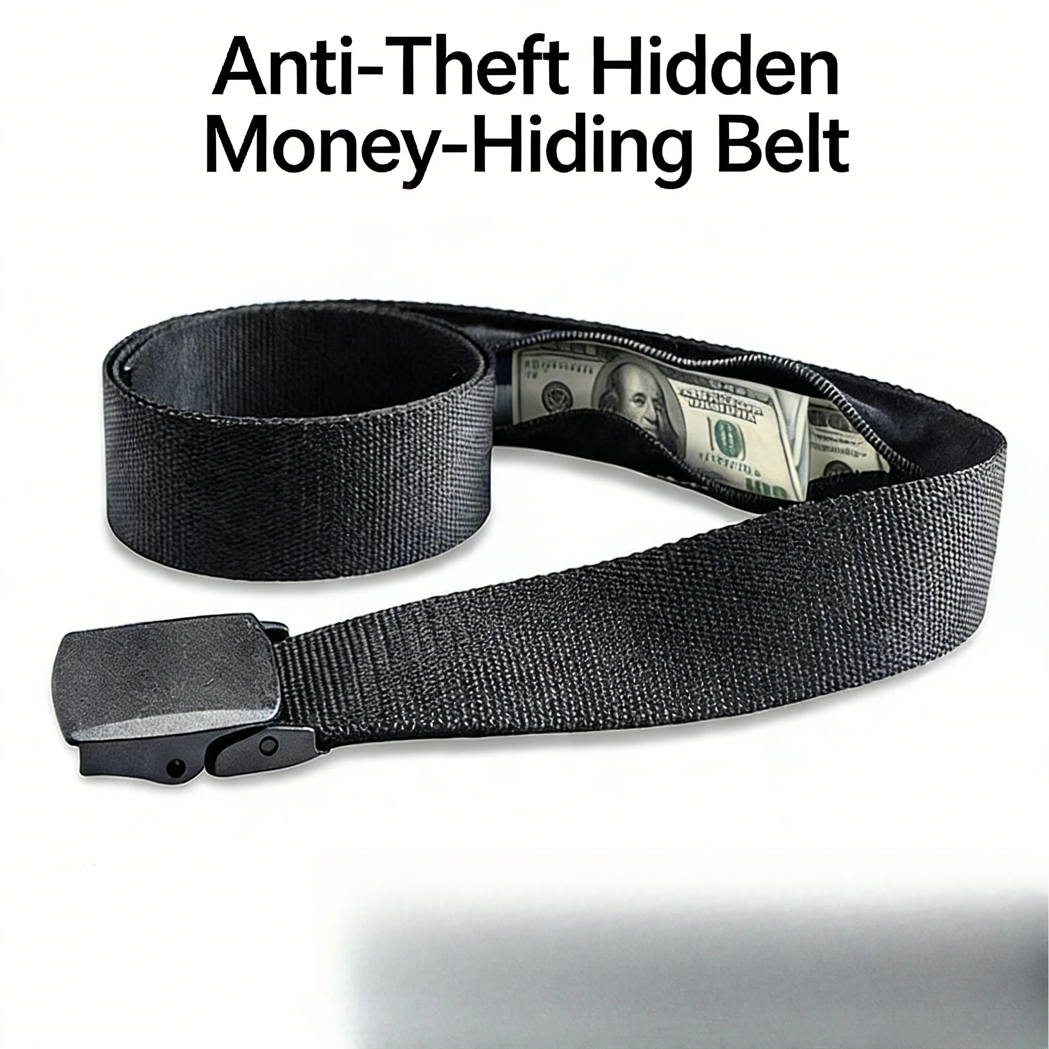 

Противоугонный скрытый денежный ремень — секретный карман на молнии, дорожный защитный ремень для безопасных наличных денег/карточек и ценностей