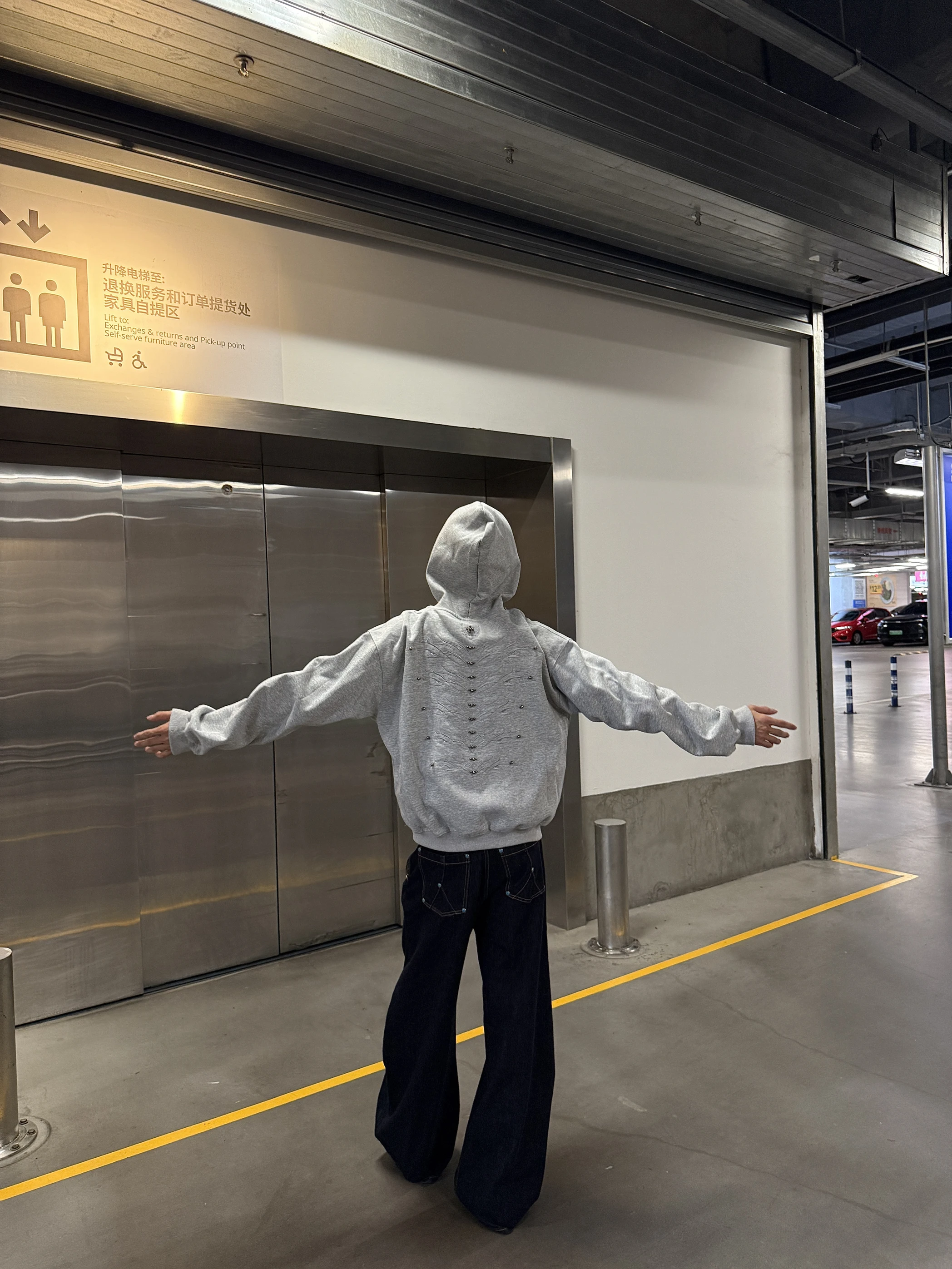 American Retro Fashion Trend Heavy-duty Rivet Hooded Sweatshirt Spring and Autumn New Loose Casual Couple Top Trend