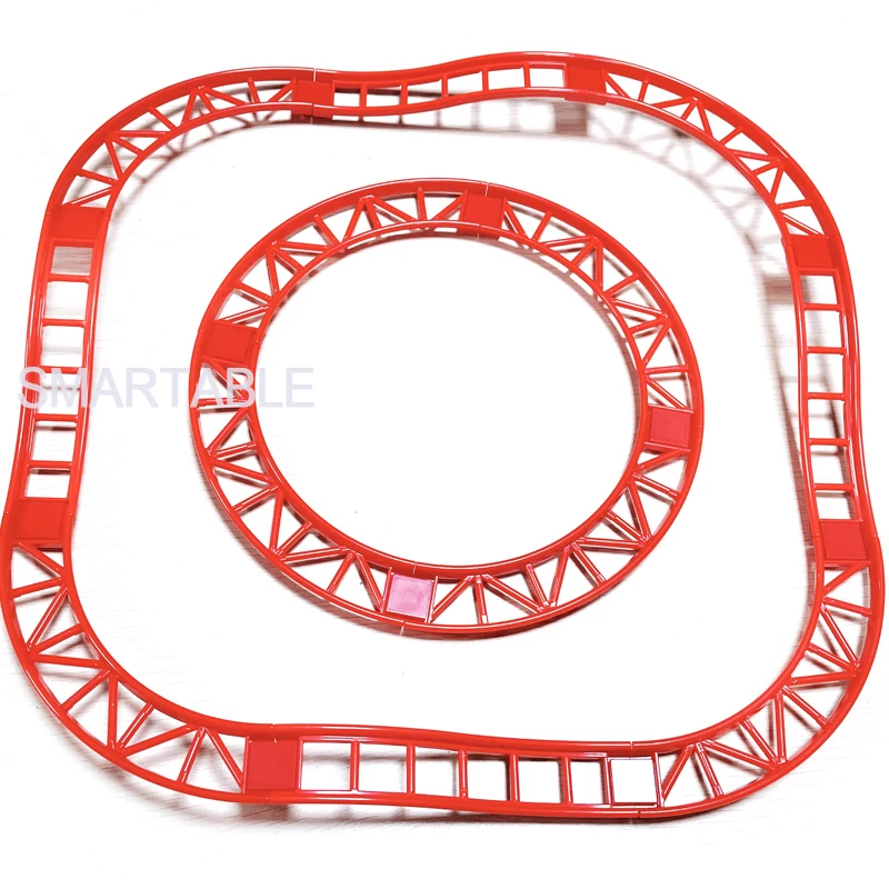 Smartable Roller Coaster Rail 13x13 Curved with Edges 2x16x3 Bow Inverted MOC Parts Building Block Toy Compatible 34738 /25061