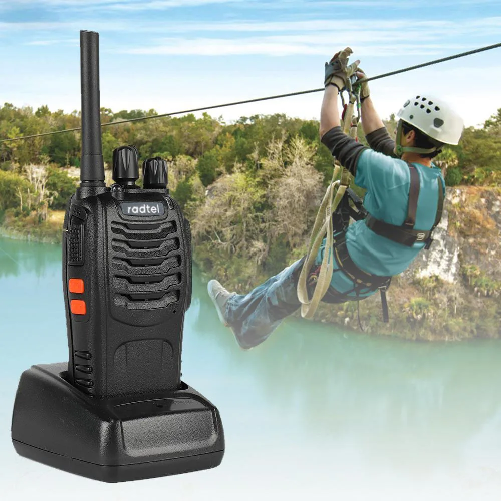 Imagem -05 - Mini Walkie Talkie Radtel Rt88 Rádio em Dois Sentidos Portátil Frs Rádio Comunicador Vox Walkie-talkie Crianças de Longo Alcance para Audlt Negócios